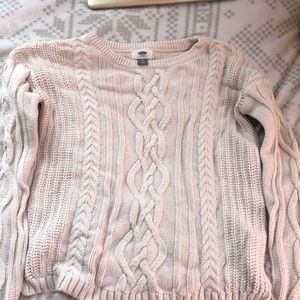 Cable knit sweater